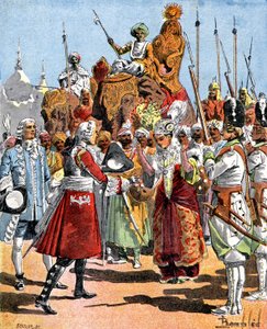 Dumas reçoit la veuve de Dost Ali Khan - Louis Charles Bombled