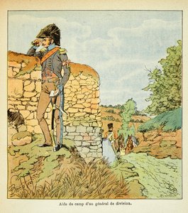 Illustration par Louis Bombled (1862-1927) du livre « Le Mémorial de Sainte-Hélène » du comte Emmanuel de Las Cases (1766-1842) : Aide de camp d