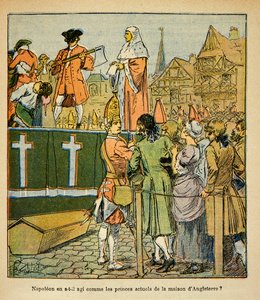 Illustration de Louis Bombled (1862-1927) du livre « Le Mémorial de Sainte-Hélène » du comte Emmanuel de Las Cases (1766-1842) : Exécution publique en Angleterre au XVIIIe siècle