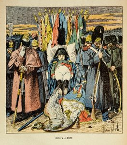 Illustration de Louis Bombled (1862-1927) du livre « Le Mémorial de Sainte-Hélène » du comte Emmanuel de Las Cases (1766-1842) : Allégorie, l
