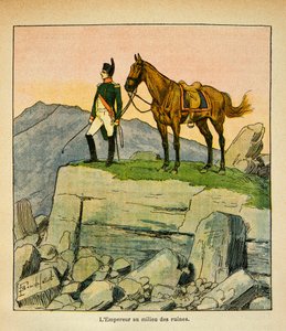 Illustration de Louis Bombled (1862-1927) du livre « Le Mémorial de Sainte-Hélène » par le comte Emmanuel de Las Cases (1766-1842) : L