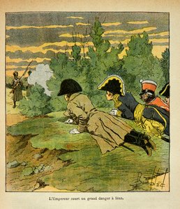 Illustration de Louis Bombled (1862-1927) du livre « Le Mémorial de Sainte-Hélène » par le comte Emmanuel de Las Cases (1766-1842) : À la veille de la bataille d