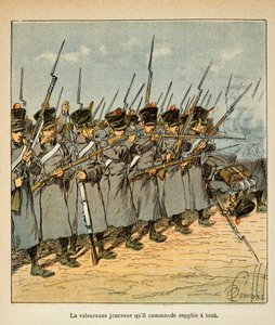Les Français pendant la bataille de Lützen en 1813 - Louis Charles Bombled