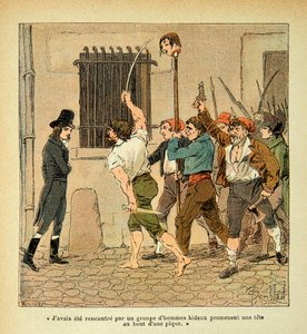 Bonaparte pendant la Révolution française confrontant la foule, Collection privée - Louis Charles Bombled