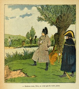 Illustration par Louis Bombled (1862-1927) du livre « Le Mémorial de Sainte-Hélène » du comte Emmanuel de Las Cases (1766-1842) : Sur l