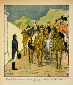 Illustration de Louis Bombled (1862-1927) du livre « Le Mémorial de Sainte-Hélène » par le comte Emmanuel de Las Cases (1766-1842) : L
