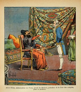 Illustration de Louis Bombled (1862-1927) du livre « Le Mémorial de Sainte-Hélène » du comte Emmanuel de Las Cases (1766-1842) : L