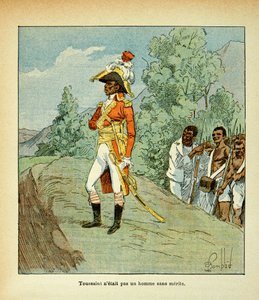 Illustration par Louis Bombled (1862-1927) du livre Le Mémorial de Sainte-Hélène par le comte Emmanuel de Las Cases (1766-1842) : Portrait de Toussaint Louverture (1743-1803) Collection privée - Louis Charles Bombled