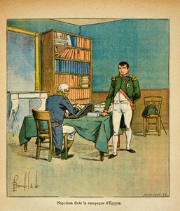 Illustration de Louis Bombled (1862-1927) du livre « Le Mémorial de Sainte-Hélène » par le comte Emmanuel de Las Cases (1766-1842) : En exil, l