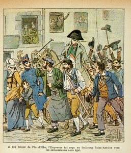 Illustration du livre « Le Mémorial de Sainte-Hélène » par le comte Emmanuel de Las Cases : Au retour de l