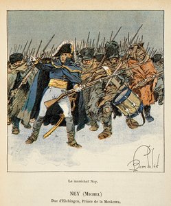 Illustration de Louis Bombled (1862-1927) du livre « Le Mémorial de Sainte-Hélène » du comte Emmanuel de Las Cases (1766-1842) : Portrait du maréchal Michel Ney (1769-1815), duc d