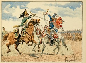 Illustration tirée du livre « Les Héros du Siècle », récits anecdotiques par Dick de Lonlay et illustrée par Louis Bombled (1862-1927) - Louis Charles Bombled