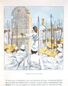 Sorcier prêchant la révolte contre la France après l