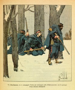 Janvier 1871, un détachement de la compagnie Viette tend une embuscade près d