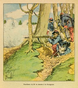 Sous les ordres du général Dupré, un cordonnier du 32e marche à la bataille de La Bourgonce en octobre 1870, Collection privée - Louis Charles Bombled