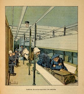 La Guerre à Madagascar-Histoire anecdotique des expéditions françaises de 1885-1895 par Henri Galli dit Galllichet, illustré par Louis Bombled : Intérieur d