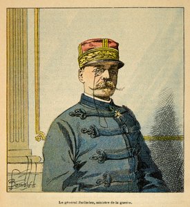 La Guerre à Madagascar - Histoire anecdotique des expéditions françaises de 1885-1895 par Henri Galli dit Galllichet, illustrée par Louis Bombled : Portrait du Général Emile Auguste François Zurlinden, Ministre de la Guerre - Louis Charles Bombled