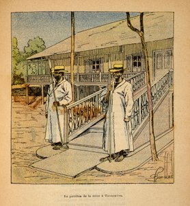 La Guerre à Madagascar : Le pavillon de la reine Ranavalona à Tananarive en 1895