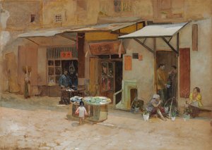 Chinatown, San Francisco, 1908 - Louis Comfort Tiffany