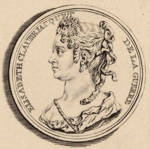 Portrait de la compositrice Élisabeth Claude Jacquet de La Guerre 1665-1729 - Louis Crepy