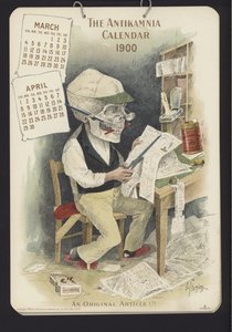 Illustration pour le calendrier Antikamnia - Louis Crucius or Crusuius