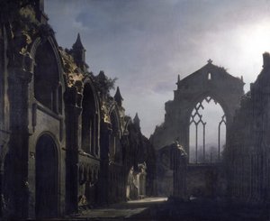 Les Ruines de la chapelle de Holyrood - Louis Daguerre