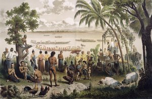 Courses de pirogues sur le fleuve Bassac, de 