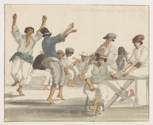 Danse de nos matelots maltais - Louis Ducros