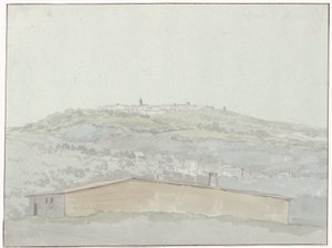 Vue de Montefusco (Voyage en Italie, en Sicile et à Malte - 1778) - Louis Ducros