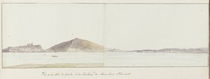 Vue de la côte de Gaëta et du tombeau de Munatius Plancus