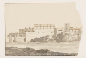 Monastère à Biseglia (Voyage en Italie, en Sicile et à Malte - 1778) - Louis Ducros