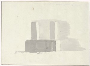Sarcophage ancien servant d