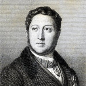 Portrait du compositeur Gioachino Antonio Rossini 1792-1868, 1836