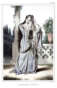 Princesse Hélène Soutzo - Voyage à Athènes et Constantinople, collection de portraits grecs et ottomans, vues et costumes, lithographies et coloriées par Louis Dupre (1789-1837), élève de David. 1825 - Louis Dupré