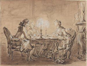 Une partie de cartes - Louis Durameau