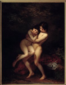 Les baigneuses - Louis Edouard Rioult