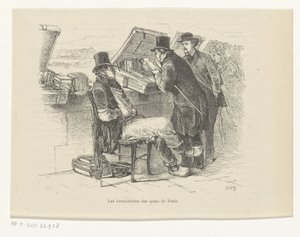 Libraire sur un quai à Paris - Louis Ernest Lesage