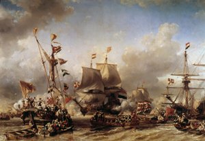 Guerre anglo-néerlandaise : Embarquement de l