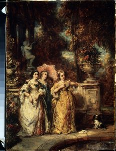 La promenade - Louis Eugene Gabriel Isabey
