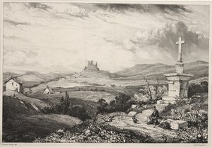 Château de Larderole, Auvergne - Louis Eugene Gabriel Isabey