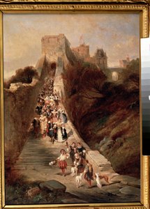 Le départ du château