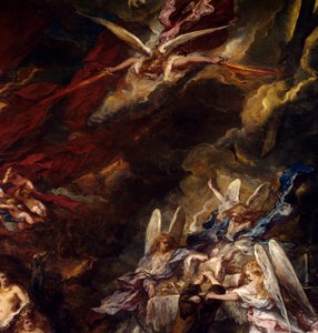 La tentation de Saint Antoine (détail) - Louis Eugene Gabriel Isabey