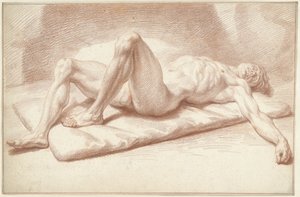 Nu masculin couché sur le dos
