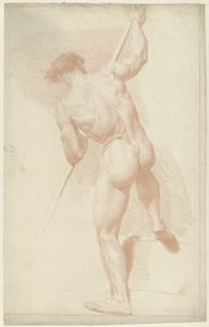 Nu masculin debout, vu de dos - Louis Fabritius Dubourg