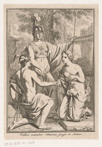 Minerva réunissant Mercure et la personnification de la nature - Louis Fabritius Dubourg