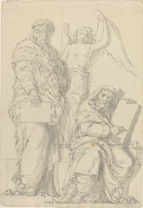 Les prophètes Osée et Jonas - Louis Felix de La Rue after Raphael
