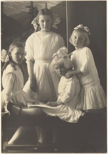 [Quatre jeunes filles] - Louis Fleckenstein