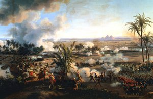 La Bataille des Pyramides, 21 juillet 1798, fin du 18e-début du 19e siècle - Louis Francois Lejeune