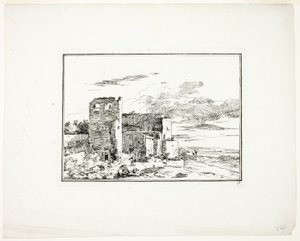 Bâtiments en ruine près d