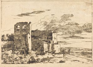 Bâtiments en ruine près d